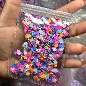 Colorful Star Confetti Mix - Multicolor gimo for nail  Sprinkles